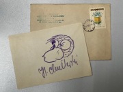 PAPCIO CHMIEL - Unikat: Autograf z rysunkiem TYTUSA 1987