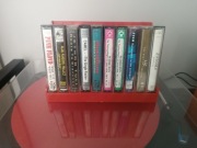 Zestaw kaset + Stojak - Pink Floyd Marillion Fish Camel Enigma U2 