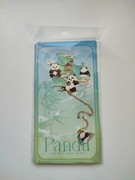 Metalowa zakładka do książki - misie panda