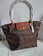 BRĄZ/ czekolada torebka LONGCHAMP roz L 