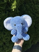 Niebieski słoń - 17 cm