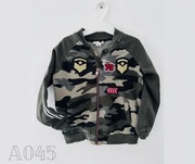 Bluza bomberka River Island 3-4lata 104cm moro militarna na suwak A045