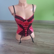 Gorset damski z paskami do pończoch        F  