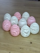 Jajka wielkanocne ażurowe zestaw 10 szt dekoracja do koszyczka ozdoba