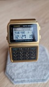 Zegarek Casio DBC-610 Data Bank | Kalkulator Vintage 1985 – Złoty
