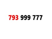 793 999 777 ZŁOTY NUMER STARTER PLAY ŁATWY NA KARTĘ PREPAID GSM 