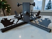 Stojak Choinkowy w Stylu Loft – Metalowy, Ręcznie Wykonany