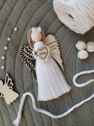 Podziękowanie na komunię magnes aniołek dla gości na chrzest