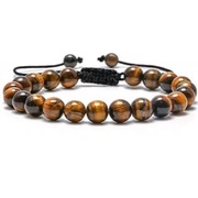 Bransoletka sznurkowa regulowana TYGRYSIE OKO.