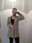 Sweter, dłuższy, narzutka, kardigan, kolorowy