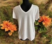 Armani Exchange gładki bawełniany premium T-shirt Top Koszulka biały