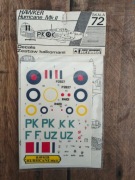 Techmod Hawker Hurricane II, kalkomania vintage, 1/72