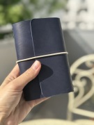 Ręcznie szyty notes ze skóry naturalnej