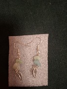 Ręcznie robione kolczyki listek