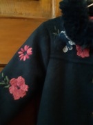 Plaszcz haftowany polarowy  rozmiar 86 Nutmeg