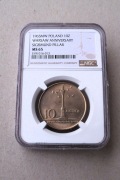 10 zł. 1965 Kolumna Zygmunta  NGC  MS65