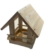Karmnik dla ptaków Drewniany - domek