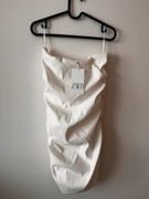 ZARA sukienka biała bez ramiączek