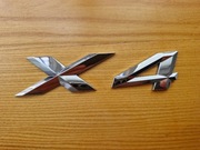 BMW X4 F26 EMBLEMAT klapy bagażnika napis x4 ORYGINAŁ , nr części 7339428