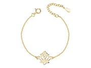 Bransoletka damska pozłacaną próby 925