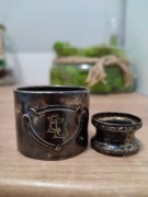 Stare zabytkowe serwetniki alpacca