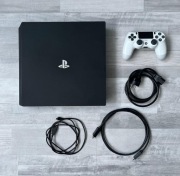 Konsola PS4 Pro 1TB PlayStation 4 | Biały Pad Dualshock 4 | Okablowanie