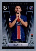 TOPPS MATCH ATTAX 2024-2025 LIMITED PLATINIUM PULL GONCALO RAMOS PSG 