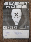 Plakat Sweet Noise z autografami zespołu, koncertowy z 2003 roku