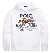 Polo Ralph Lauren LT Biała Męska Bluza z kapturem Oreginalna Nowa Unikat 