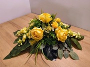 Stroik na grób, kompozycja na cmentarz, wiązanka LU40