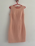 piękna morelowa sukienka 