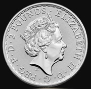 Srebrna moneta 1oz uncja Britannia Elizabeth 2 2021