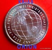 10 Euro -2005 - Niemcy - MUNDIAL 2006r -BERLIN -Ag925 PP + Prezent
