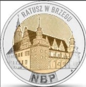 5zl10szt i 3 foldery Ratusz w Brzegu mennicze.
