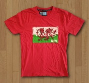 Rugby World Cup 2015 Wales Koszulka T-Shirt M Czerwona Pamiątkowa