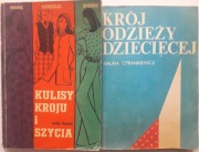 Krój i Szycie Zestaw 2 książek | Hanus Cyrankiewicz | Moda PRL Dziecięca