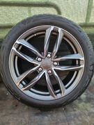 Alufelgi nowe iopony też Nowe.Kolor jest szary 