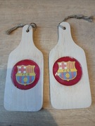 Fc Barcelona. Deska do krojenia ozdobna, z żywica  epoksydowej 