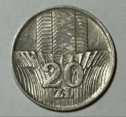 Moneta KŁOSY 20zł 1973 PRL