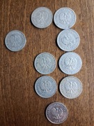 20 groszy PRL 9 monet 1972-1983, w tym 1973 bzm