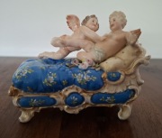 Figurka porcelanowa rzeźba XIX w. Rudolstadt Volkstedt Triebner, Ens & Co