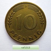 Niemcy - 1950 - 10 pfennig J