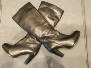 RESERVED DAMSKIE KOZAKI CZARNE SKÓRZANE ROZM 39