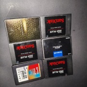 Zestaw 6 szt dysków 120 GB Sandisk/Goodram/Apacer/SP