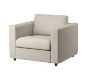 VIMLE Fotel (IKEA) – tkanina Gunnared beżowy
