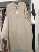 Plus size sukienka na lato z kieszeniami