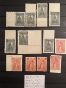 USA Scott PR 9-20 MNH**/MH* Znaczki Gazetowe. Ówczesne Fałszerstwo 