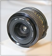 Obiektyw MINOLTA MD, 2,8/28 mm z filtrem - w ładnym stanie.