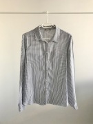 Koszula biała w ciemnoniebieskie paski Orsay