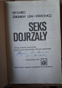 Seks dojrzały Lew-Starowicz 1985 wydanie I autograf PRL